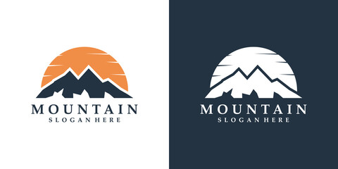 	Mountain logo design template