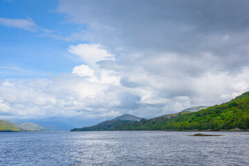 Seal islet on Lake Linnhe in Fort William, Scotland.