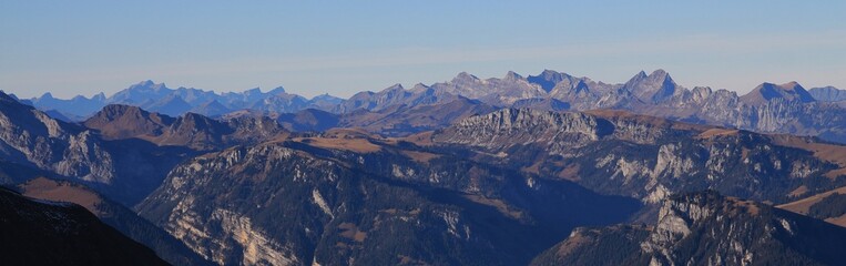 Stunning view from Mount Niesen, Switzerland.