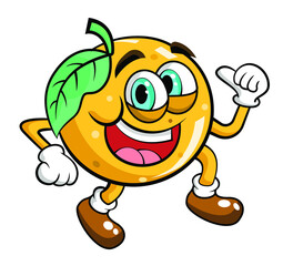 orange cartoon character