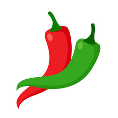 Chili pepper vector illustration logo icon clipart 