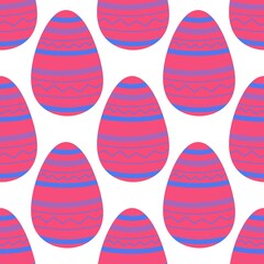 Easter seamless pattern with eggs for wallpaper and fabrics and textiles and packaging and gifts 