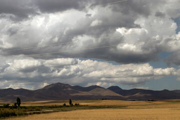 clouds over the mountain