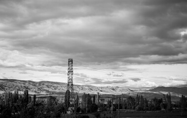 Fototapeta premium fence in the field