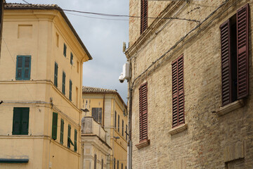 Fototapeta na wymiar Filottrano, historic town in Ancona province