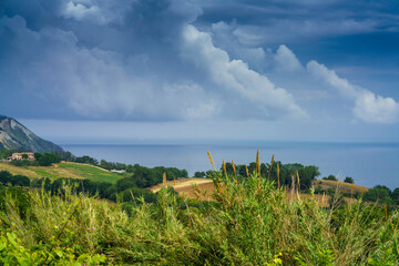 Landscape of the Conero, Marche, italy
