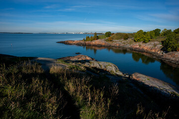 Fototapeta na wymiar View of Suomenlinna Island in Helsinki