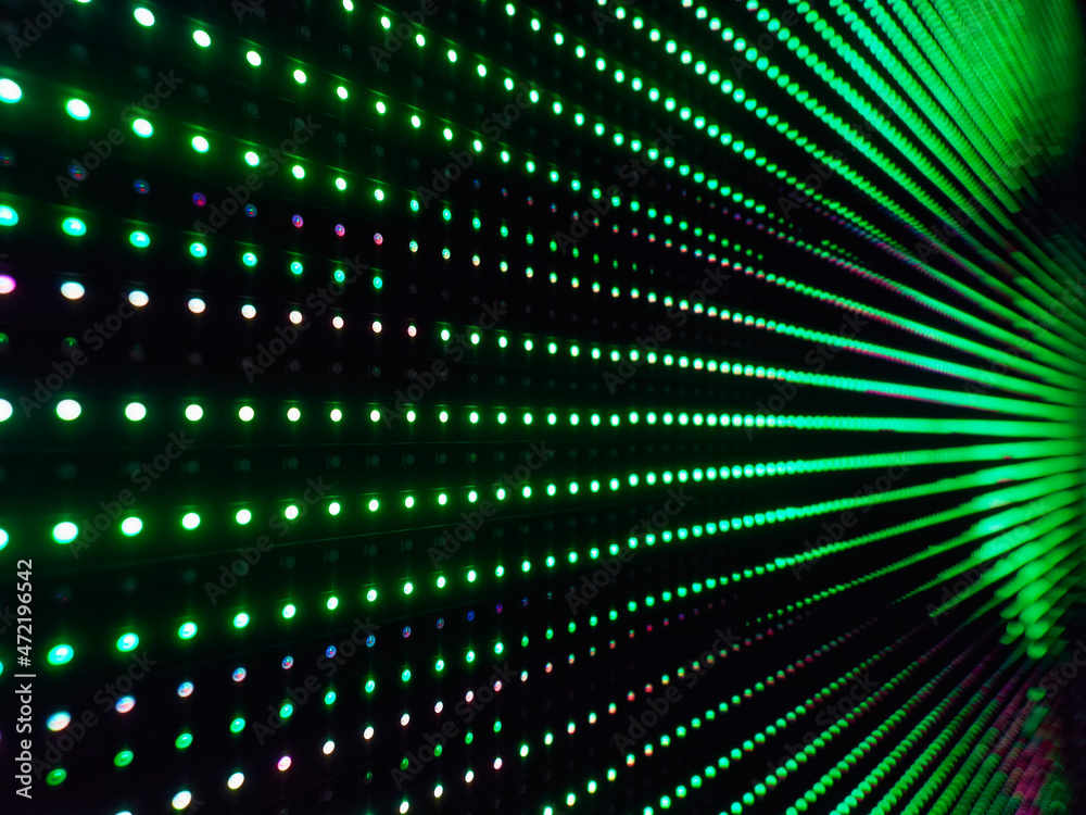 Poster led digital light dot pattern technology background