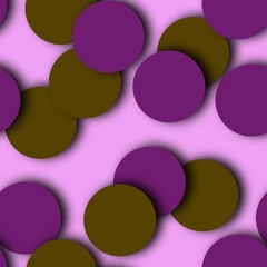 Circle confetti seamless pattern for fabrics and textiles and packaging 