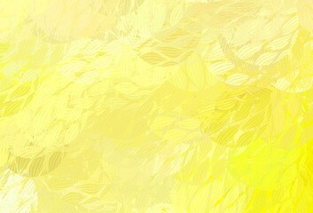 Light Yellow vector texture with abstract forms.