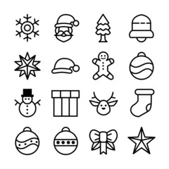 christmas day icon design. design for application and website templates.