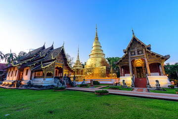 Fototapeta premium Wat Phra Singh is a Buddhist temple located in Chiang Mai, Thailand
