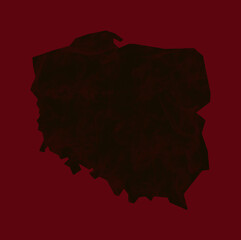 Mapa Polski - obrazy, fototapety, plakaty