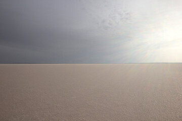 Tuz Golu Turkey. Salt Lake. White salt water.