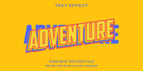 adventure editable text effect