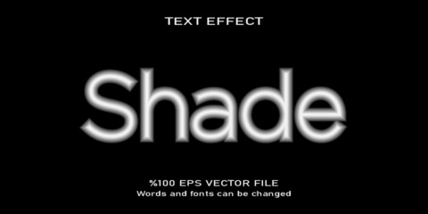 shade editable text effect