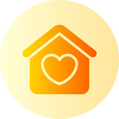 home sweet home gradient icon