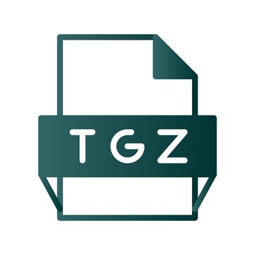 Tgz Glyph Gradient Vector Icon Design