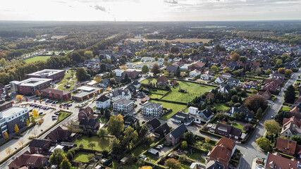 Drohnenaufnahme Haselünne Innenstadt Aerial 