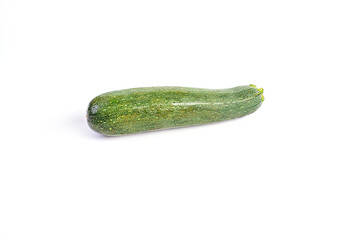 Fresh japanese cucumber isolated on white background. Concept healthy food.