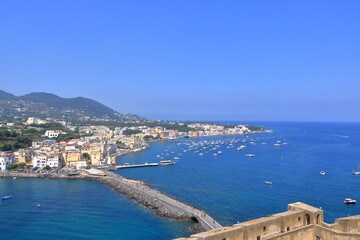 Ischia island - view from castle Aragonese, Italy