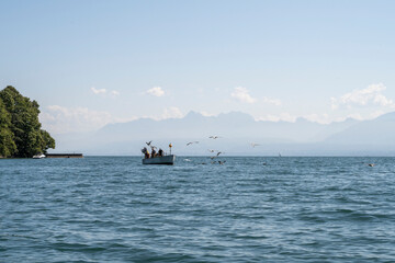 Pêcheurs du lac léman