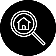 Search home glyph icon