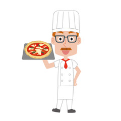 ピザ職人の男性