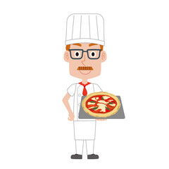 ピザ職人の男性