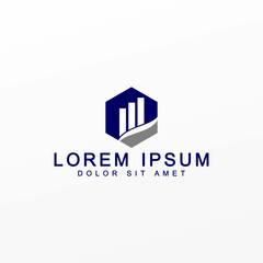 Financial Logo Design Template Vector

