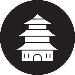 Pagoda glyph icon