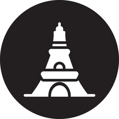 eiffel tower glyph icon