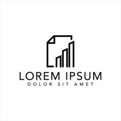 Obraz premium folder with document icon