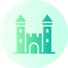 Castle gradient icon