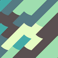 Abstract Geometric Pattern generative computational art illustration