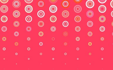 Light Red, Yellow vector background with spots.