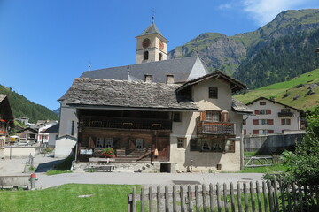 Bergdorf Vals, Graubünden, Val Lumnezia