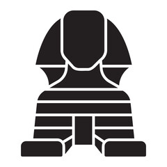 great sphinx of giza glyph icon
