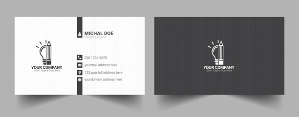 Modern & Clean Business Card | Creative Business Card Template | Visiting card for business and personal use