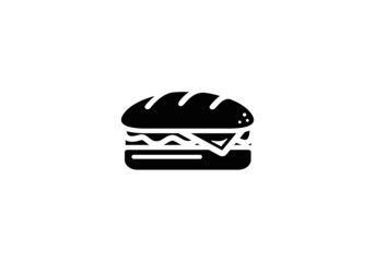 Fototapeta premium Sandwich icon design vector illustration
