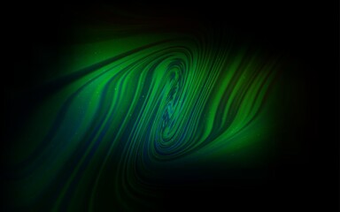 Dark Green vector template with space stars.