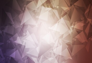 Light Purple, Pink vector low poly background.