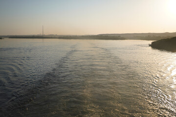 Sunset in Nile River, 2021.