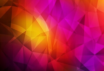 Obraz premium Dark Pink, Red vector abstract mosaic backdrop.