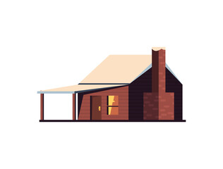 wooden cabon illustration