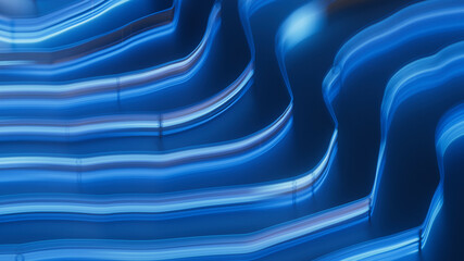 Abstract texture. 3d rendering background can be used in cover design, book design, poster, CD cover, flyer, website background for advertisement, broadcasting, presentation Blue and silver, metal