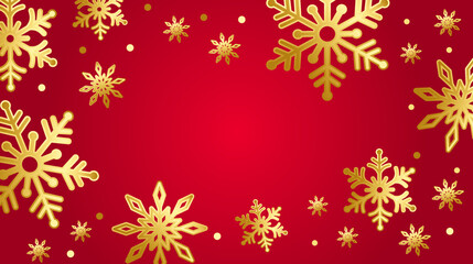 Snowflake design for winter with place text space. Gold Snowflakes background. greeting card for winter. vector illustration.