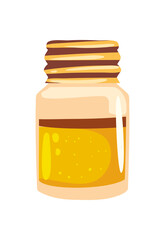 golden medical bottle
