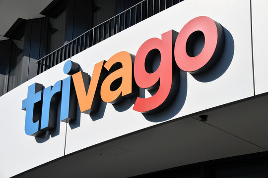 Dusseldorf, Germany - September 9, 2021: Headquarters of trivago in Dusseldorf- trivago is a Dutch company specializing in internet-related services in the hotel and lodging fields