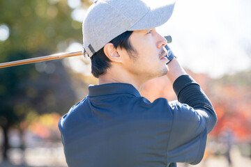 ゴルフ, ゴルファー, プロゴルファー, スポーツ, 人, 人物, 日本人, 帽子, 男, 男性, ナイスショット, 日本, golf, golfer